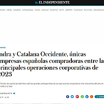 Indra y Catalana Occidente, nicas empresas espaolas compradoras entre las principales operaciones corporativas de 2023
